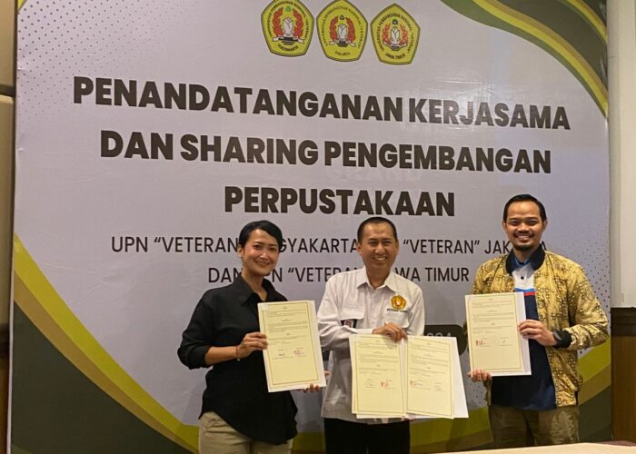 Penandatanganan Kerjasama Tiga Perpustakaan Universitas Pembangunan Nasional “Veteran” di Yogyakarta